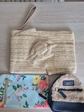 a new day Cream Woven Knot Wristlet Clutch And Bath & Body